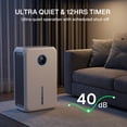 thumbnail image 5 of Behome Dehumidifier, 95OZ Dehumidifiers for Home (646 Sq.Ft), Auto Shut off Smart Dehumidifiers for Bedroom Basement Bathroom,White, 5 of 8