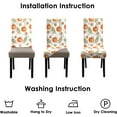 thumbnail image 7 of Fall Pumpkin Chair Covers for Dining Room Set of 6 Autumn Stretch Dining Chair Slipcovers 6 Pieces Seasonal Washable Removable Seat Protector 6 Pack Thanksgiving Decor for Home and Party, 7 of 7