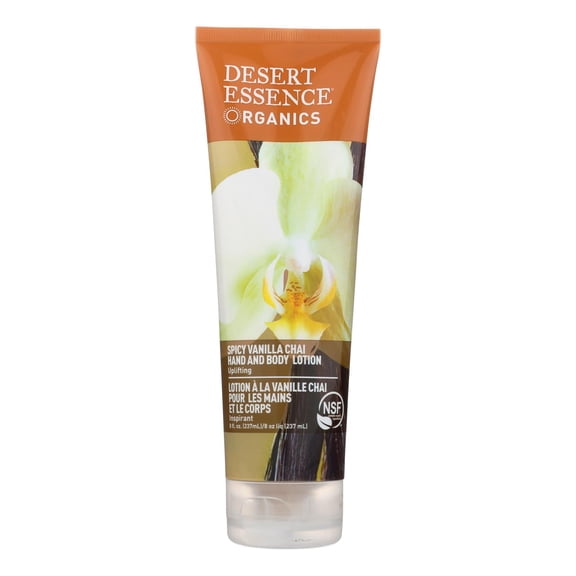 Desert Essence - Hand and Body Lotion Organics Vanilla Chai - 8 fl oz