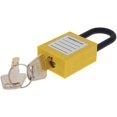thumbnail image 2 of Wekity 6mm Lockout Tagout Locks Safety Padlock Loto Locks Keyed Differently PA Lock Out Tag Out Steel Shackle Small Luggage Padlocks Yellow 1PCS-0621, 2 of 5
