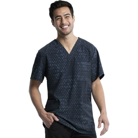 

Cherokee Infinity Men Medical Scrubs Top V-Neck Plus Size CK920 3XL Tri It Out