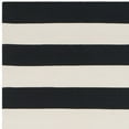 thumbnail image 3 of SAFAVIEH Montauk Saranna Striped Cotton Runner Rug, Black/Ivory, 2'3" x 7', 3 of 6