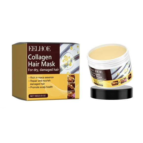100ml Collagen Hair Mask,Natural Glycerin Hair Mask,Deep Leave In Conditioner,Magical Hair Mask For Dry Damaged Hair Best Gift for Women