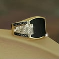 thumbnail image 2 of K-KED Gorgeous 925 Silver Wedding Ring Women Square Cut Zricon CZ Ring Sz 6-10-8-Gold, 2 of 6