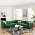 thumbnail image 3 of Conjure Channel Tufted Performance Velvet 5-Piece Sectional-EEI-5772-BLK-COG, 3 of 6