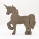 thumbnail image 5 of Esculturas de animales de madera Arte Artesanía 3D Unicornios que brillan intensamente Escultura Decoración del hogar, 5 of 6