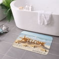 thumbnail image 3 of FJPT Welcome Beach Scene Non Slip Flannel Polyester Floor Mat For Bathroom Kitchen Bedroom Decor 16x24 inch, 3 of 5