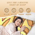 thumbnail image 3 of Body Pillow Cover - Soft Body Pillow Pillowcase, Hot Dogs Breathable Long Body Pillow Case Cover with Invisible Zipper 20x60in, 3 of 5