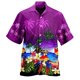 thumbnail image 1 of Camisas Para Hombre Manga Larga Camisa de manga corta con estampado de para fiesta en la playa, informal, a la moda, para primavera/verano, para hombre (Purple, 3XL), 1 of 4