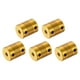 thumbnail image 1 of 5 Pcs 6mm a 6mm Acoplamiento de Eje de Aleación de Aluminio L24.5xD19.5 Acoplador Flexible para Codificadores y Motores, Dorado, 1 of 6