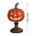 thumbnail image 3 of Vintage Halloween Decorative Desk Lamp, Multi-Style Mini Table Light, Witch Hat Ghost Pumpkin Shape Lamp with Embossed Base for Mantel Bedroom Shelf Decor, 3 of 8