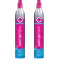 thumbnail image 1 of Paquete de recarga de gas CO2 SodaStream de 2 cilindros, sistema CQC rosa, 1 of 6