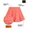 thumbnail image 2 of RBX Girls Athletic Skorts Performance Scooter Skirt for Girls with Shorts Underneath 2 Pack, 2 of 7