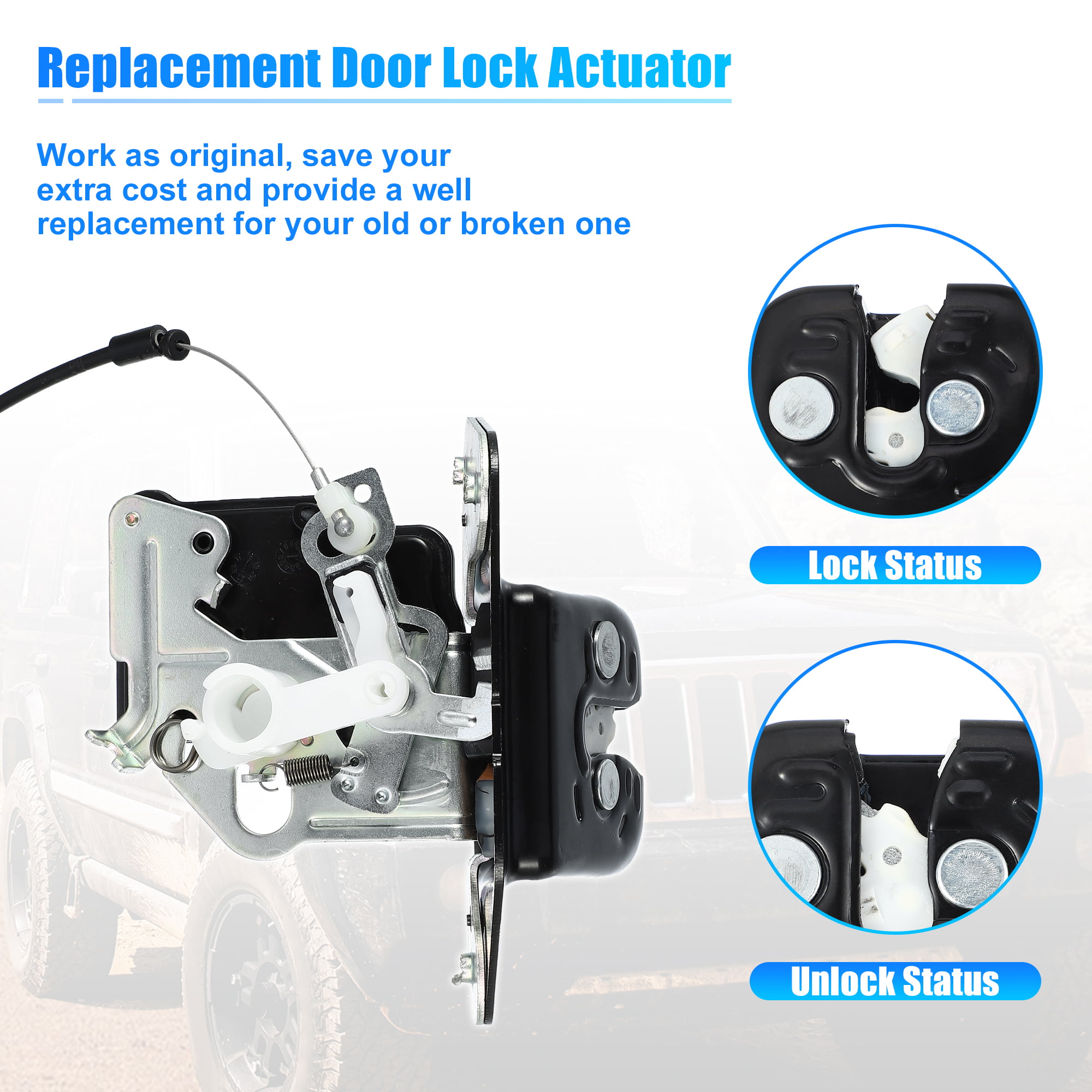 Unique Bargains Rear Trunk Latch Lock Actuator for Jeep Grand