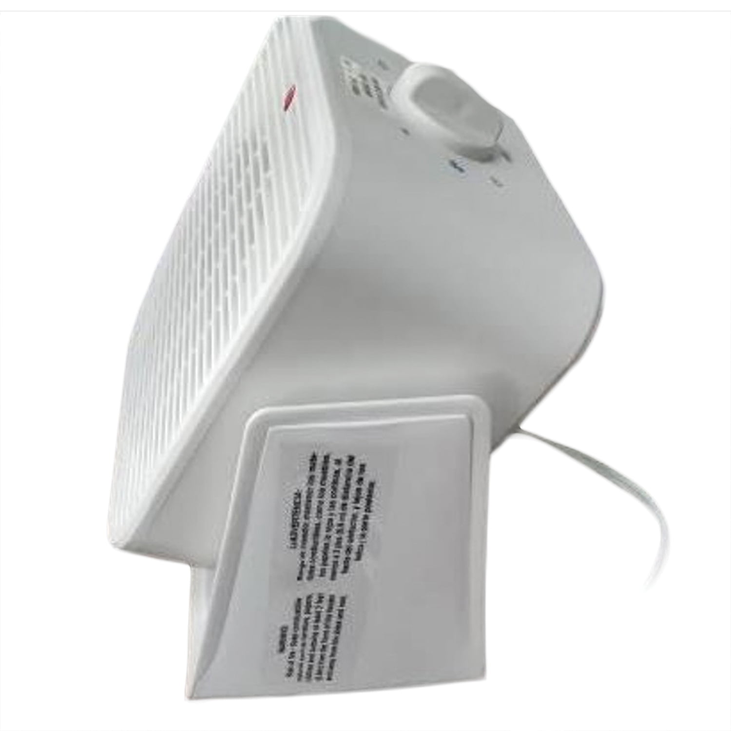 Comfort Glow 1,500-Watt-Max Portable Electric Fan Heater with Tilting Base, White