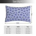 thumbnail image 2 of Balery Blue And White Flowers Funda de Cojín Estampada, Regalos para Mujeres, Regalos de Amor para Ella, Regalos para Novia o Esposa, Funda de Almohada-16"x24", 2 of 6