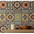 thumbnail image 1 of S4sassy Self Adhesive Wallpaper, Square Tile Wallpaper, Brown Removable DIY Vinyl Tile Pattern Wall Covering, Textured Peel and Stick Contact Paper for Entryway Walls, Kitchen Backsplash (25"x60"), 1 of 8