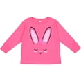 thumbnail image 3 of Inktastic Easter Bunny Girl Face Boys or Girls Long Sleeve Toddler T-Shirt, 3 of 5