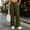 Army Green women high waisted wide leg trousers a1, variant on Women's High Waisted Wide Leg Trousers with Pockets Casual Loose Palazzo Pants Travel Work Lounge Streetwear, Red 2XL