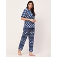 thumbnail image 3 of Moomaya Sleepwear, Cotton Night Suit Set, Printed 2 Pcs Loungewear For Women'S, 3 of 9