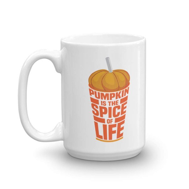 Pumpkin Is The Spice Of Life Fall Themed Ceramic Drinking Coffee Tea Gift Mug Or Cup Birthday Party Favors Decorations Kitchen Supplies And Autumn Season Must Haves 15oz Walmart Com