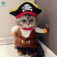 thumbnail image 6 of Deago Funny Pet Clothes Pirate Dog Cat Halloween Costume Suit Corsair Dressing up Party Apparel Clothing for Cat Dog Plus Hat, 6 of 9