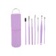 thumbnail image 1 of Kit de herramientas de limpieza de cerumen de 7 piezas de acero inoxidable púrpura Unique Bargains, 1 of 6