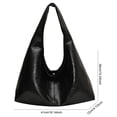 thumbnail image 2 of Purse Hombro Elegante Bolso Casual La Mujer PU Capacidad Gran Color Sólido Cierre Al Aire Libre, 2 of 9