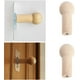thumbnail image 4 of Ganchos de pared Mini gancho natural Autoadhesivo Bata de madera Gancho Sombrero Ropa Montaje en pared Gancho Colgador Toallero Decoración de dormitorio Gancho multiusos de madera 4 PCS Vhermosa YQ-0862, 4 of 5