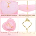 thumbnail image 3 of Unique Bargains 3-Layer Heart Shaped Cupcake Stand Pink Glod Tone, 3 of 6