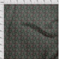 thumbnail image 3 of oneOone Georgette Viscose Fabric Leaves & Floral Block Printed Fabric 1 Yard 42 Inch Wide, 3 of 4