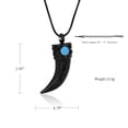 thumbnail image 2 of Wolf Tooth Cremation Necklace for Ashes - Women& Men Urn Necklace for Ashes for Ashes Cremation Pendant Ashes Holder Memorial Keepsake, 2 of 9