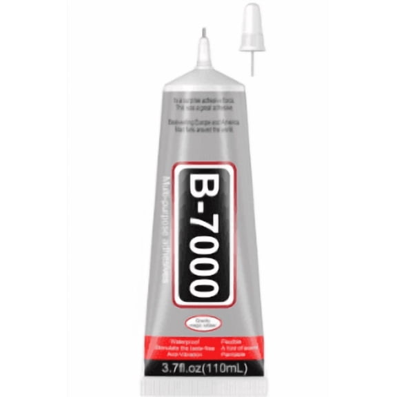 3.7oz B7000 Rhinestone Clear Glue for Jewelry Making, 110 ml Multipurpose Adhesive Jewlery Glue for Fabric, Tumblers, Rhinestones DIY Crafts, Nail Art, Makeup, Shoes, Cell Phones, Tablet, Wood
