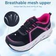 thumbnail image 5 of MAYKX Women’s Walking Shoes with Wide Toe Box & Arch Support, Orthotic Sneakers for Plantar Fasciitis, Breathable Mesh Rocker Sole Casual Shoes, 5 of 6