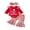Red, variant on Cjfdfy Newborn Baby Girls Christmas Outfit My 1St Christmas Letter Print Romper With Plaid Pants Headband Three-piece Set Cute Christmas Fall Winter Clothes