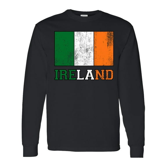 Inktastic Ireland Flag Long Sleeve T-Shirt