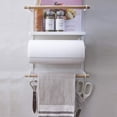 thumbnail image 4 of Wall Mount for Fridge Door, Magnetic Paper Towel Organizer, Rustproof, Spice Jars, Cabinet, Multipurpose Fridge, Easy Installation, 4 of 5