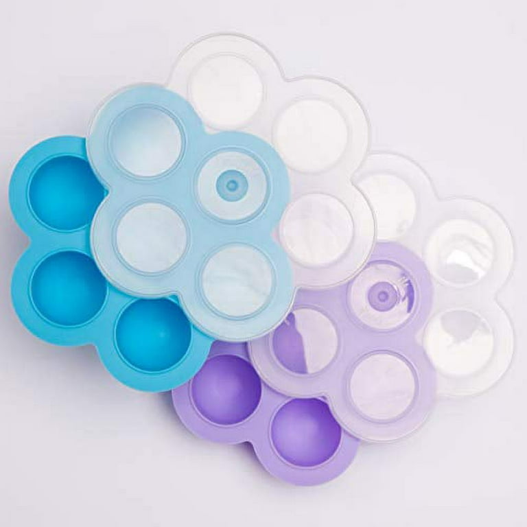 Silicone Egg Bites Molds 7 Cups Baby Food Complementary Food Storage  Container With Lid Reusable Pressure Cooker Accessories - AliExpress