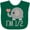 Green, variant on Inktastic Half Birthday Cute Elephant Girls Baby Bib