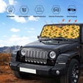 thumbnail image 6 of Disketp Windshield Sun Shade, Car Sun Shade for Front Window Bees and Sunflowers Sunshades Sun Visor Protector Blocks UV Rays Foldable, 6 of 9