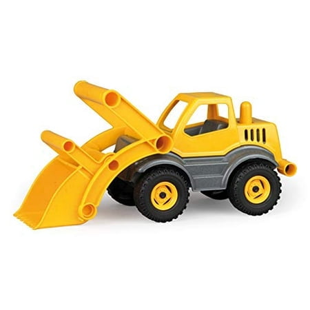 LENA Jouet de Bulldozer Éco Actif pour Enfants, Poignée Facile à Saisir et Cabine Rabattable, Construction Super Robuste pour des Actions Réelles (Creuser dans la Saleté Ou le Bac à Sable)