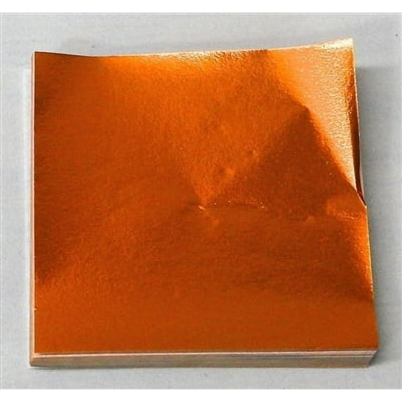 Candy Molds N More 3 x 3 inch Orange Confectionery Foil Wrappers, 125 Sheets