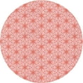thumbnail image 1 of Ahgly Company Tapis Rond Lavable en Machine Intérieur Transitionnel Rose, 3 Pieds Rond, 1 of 7