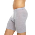 thumbnail image 4 of Men's Merino Wool Midway Boxer Briefs - Everyday Wear - Breathable Underwear - Ash Gray - Small, 4 of 6