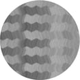 thumbnail image 1 of Ahgly Company Indoor Round Patterned Dark Gray Area Rugs, 4' Round, 1 of 6