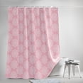thumbnail image 5 of Shower Curtain Waterproof Polyester, 72"x72",Classical Damask Floral Patternss Curtain for Bathroom Showers and Bathtubs Include Hooks, 5 of 6