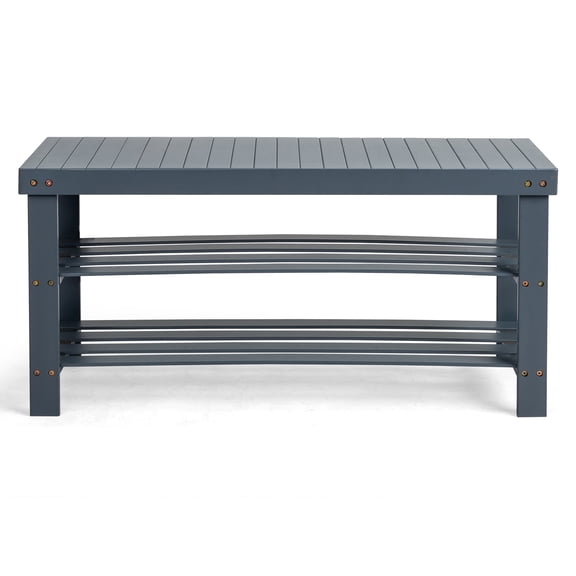 3 Tier Shoe Rack Seamless Top Bamboo