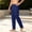 Navy, variant on Muscularfit Solid Casual Pants for Men Regular Fit Pj Pants Pajama Pleated Trousers Slim Straight Mens Casual Pants Low Rise Blue Size M