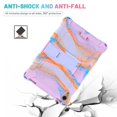 thumbnail image 5 of iPad mini 6th Generation 8.3 inch Case,Dteck Shockproof Silicone Rubber Handle Case Kickstand Back Shell Cover with Shoulder Strap for Apple iPad mini 6th Generation,Colorful/Purple, 5 of 5