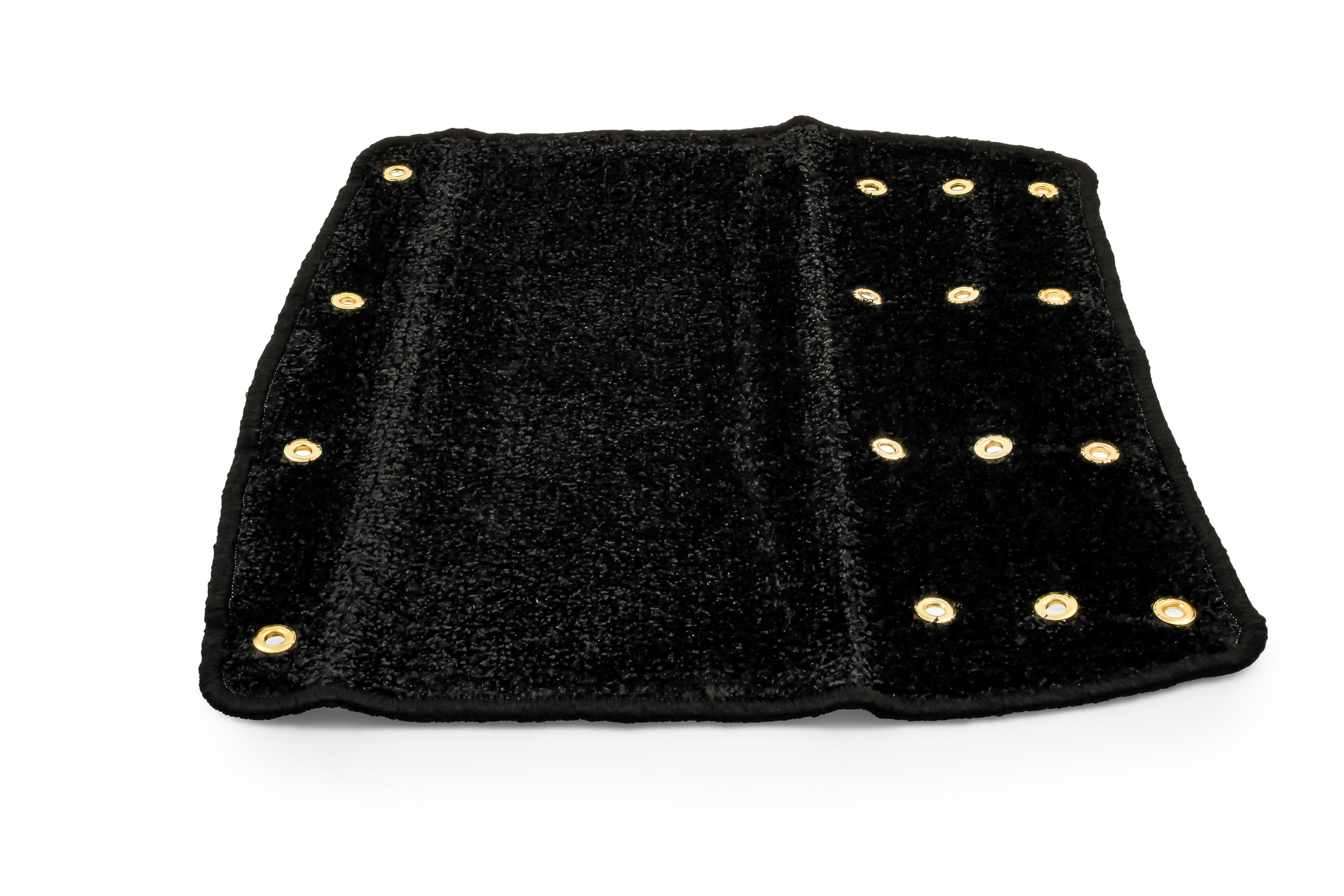 Camco RV Wrap Around Turf Rug | Weather and Mildew Resistant| Easy Install | Artificial Turf, Black (42947)
